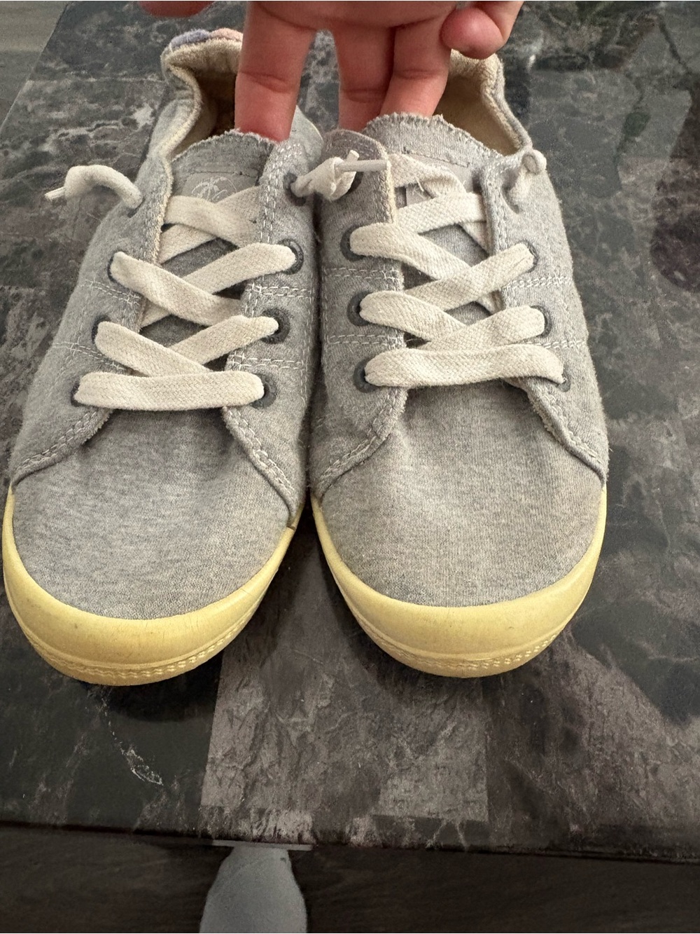 Roxy Bayshore III Heather Gray Slip On Shoes Women's 9
